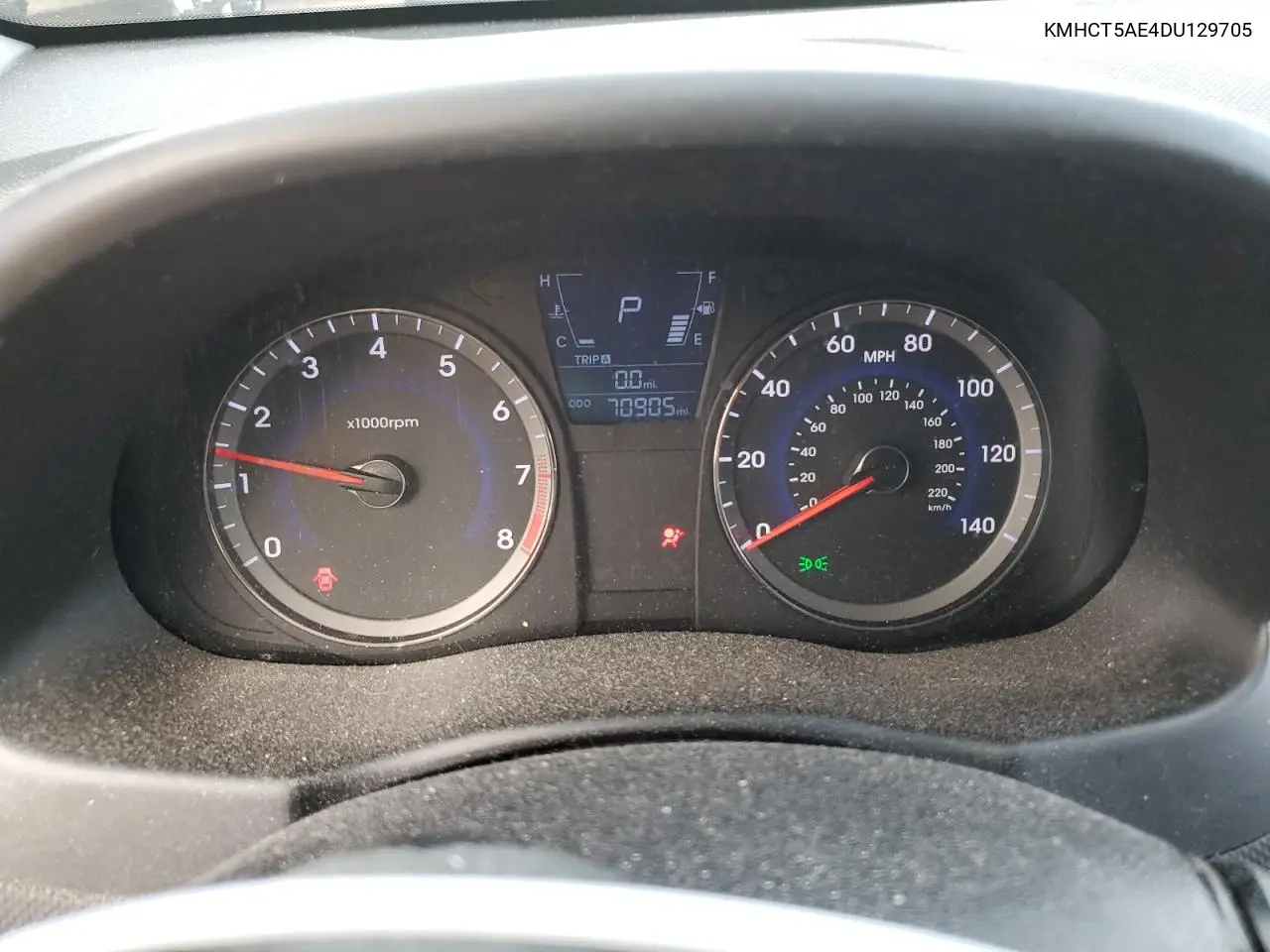 KMHCT5AE4DU129705 2013 Hyundai Accent Gls