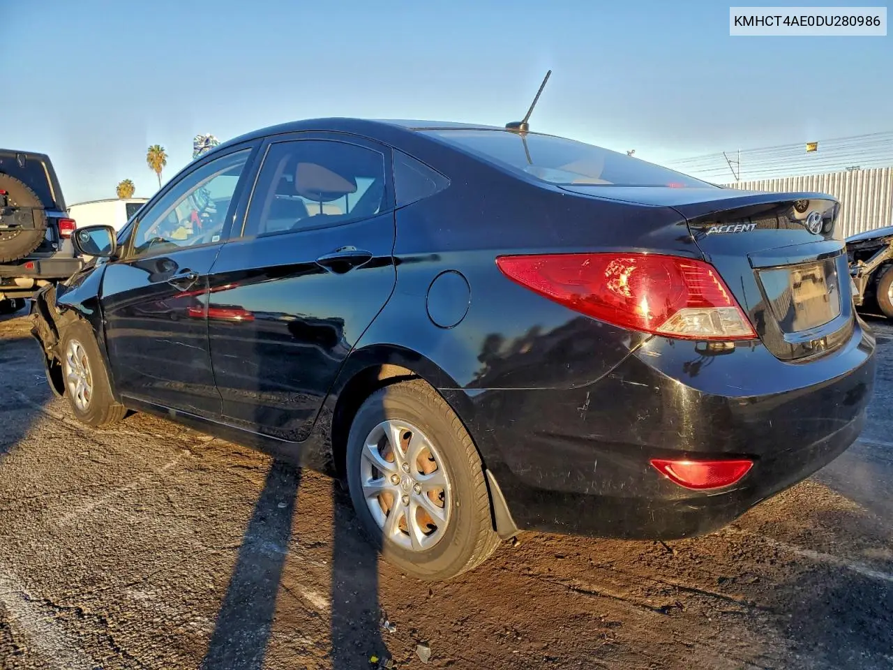 KMHCT4AE0DU280986 2013 Hyundai Accent Gls
