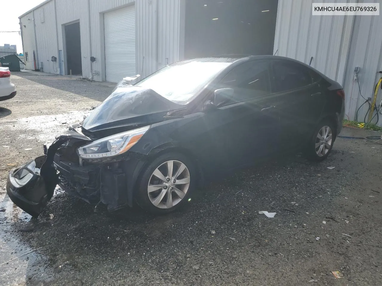 KMHCU4AE6EU769326 2014 Hyundai Accent Gls