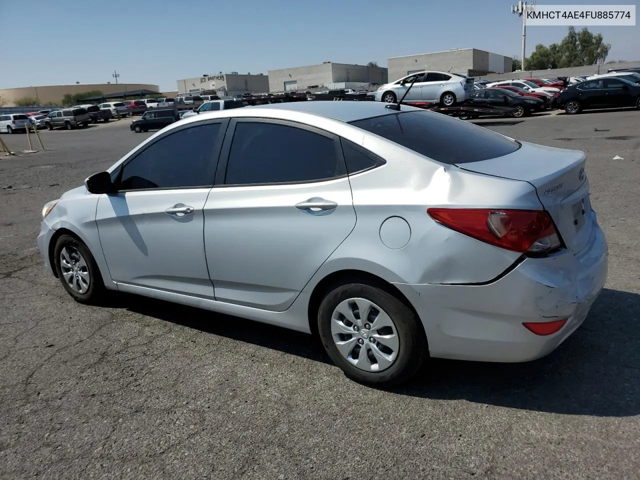 2015 Hyundai Accent Gls VIN: KMHCT4AE4FU885774 Lot: 70491924