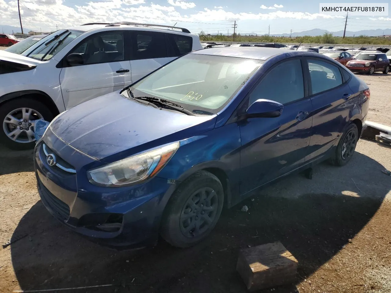 2015 Hyundai Accent Gls VIN: KMHCT4AE7FU818781 Lot: 72476204