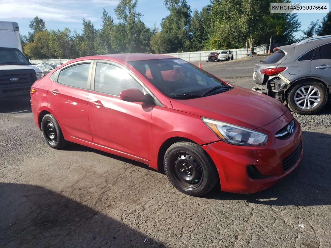 2016 Hyundai Accent Se VIN: KMHCT4AE0GU075544 Lot: 72982384