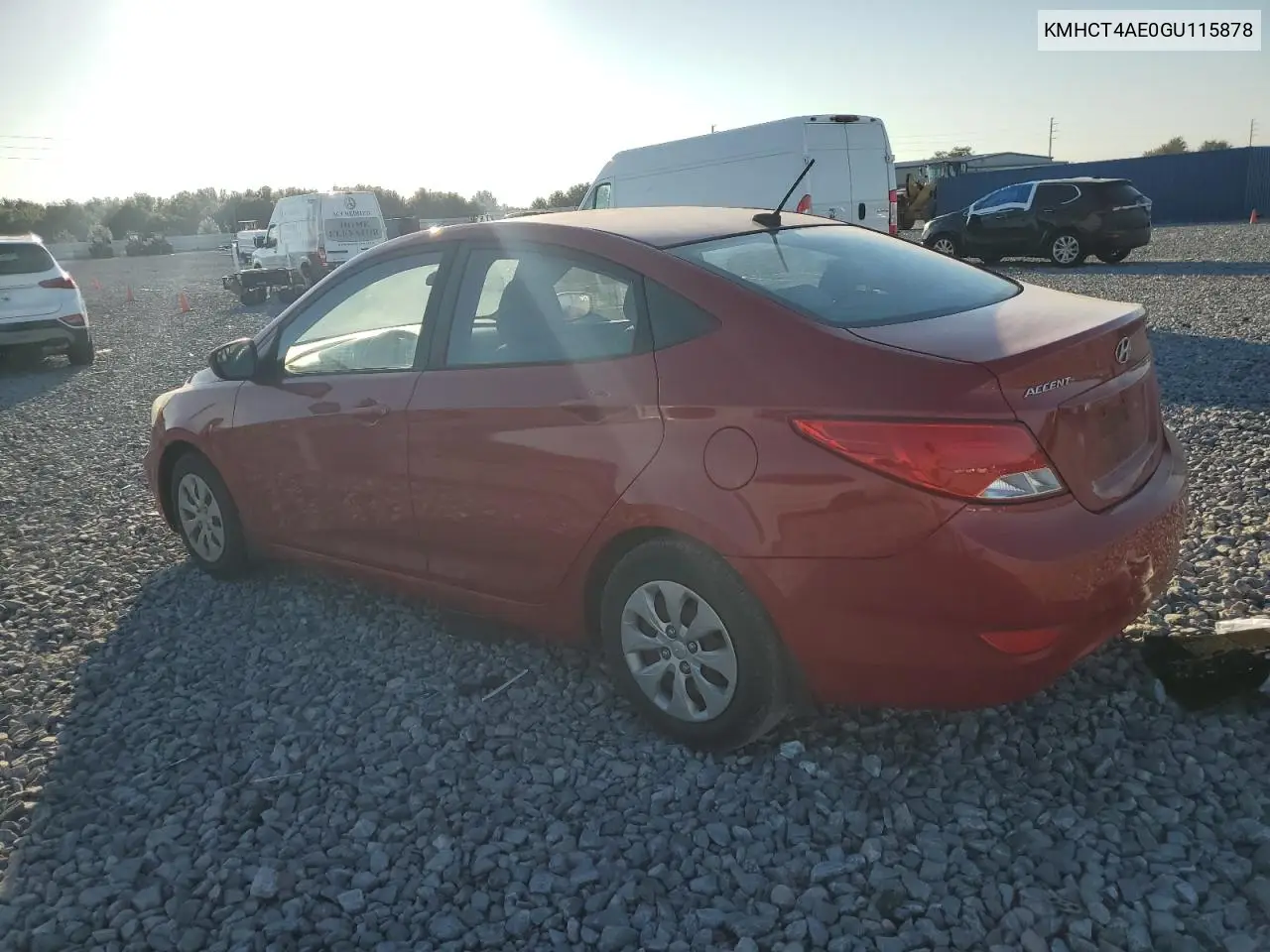 KMHCT4AE0GU115878 2016 Hyundai Accent Se