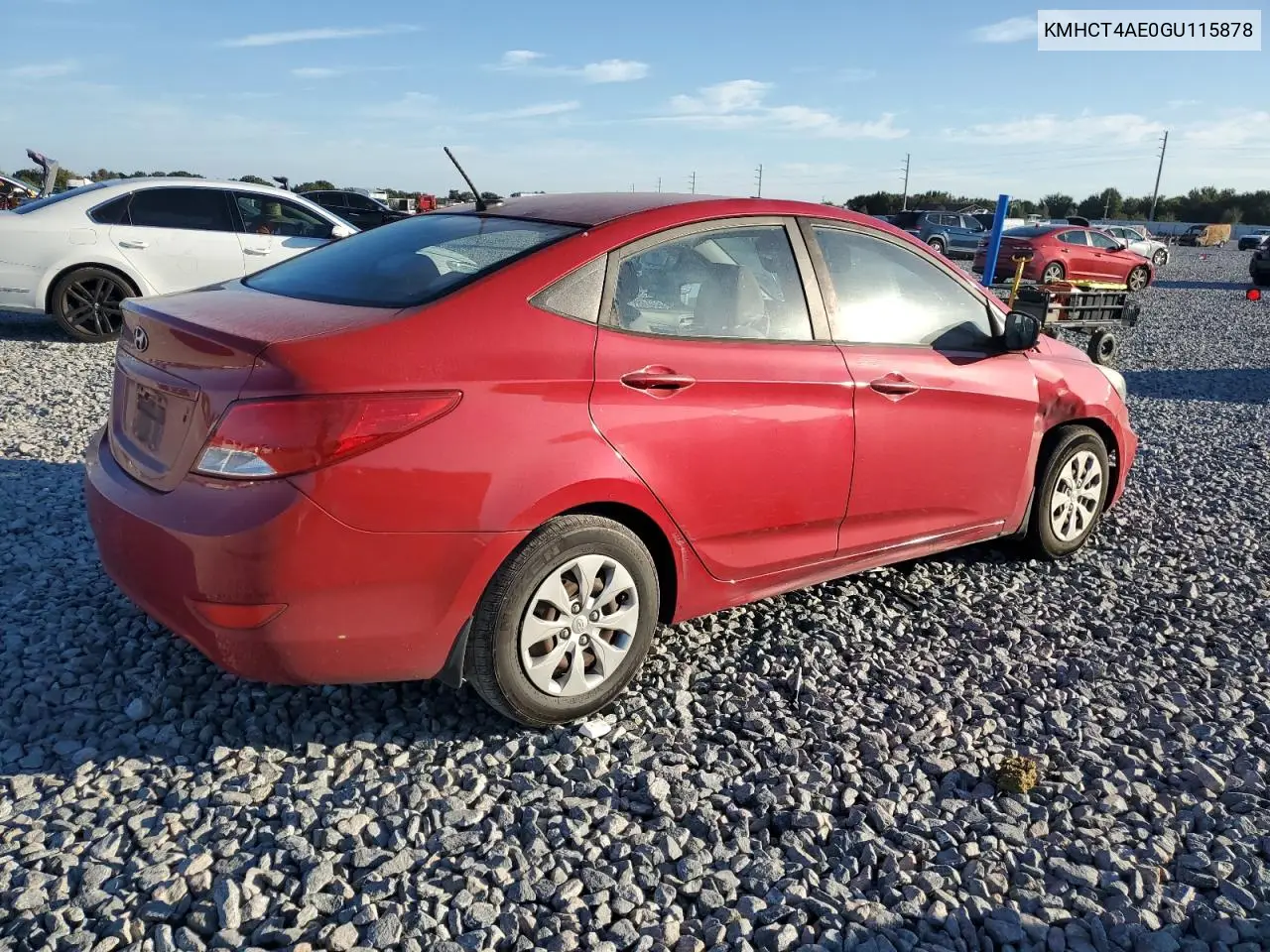 KMHCT4AE0GU115878 2016 Hyundai Accent Se