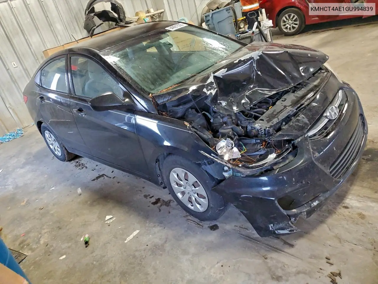 KMHCT4AE1GU994839 2016 Hyundai Accent Se