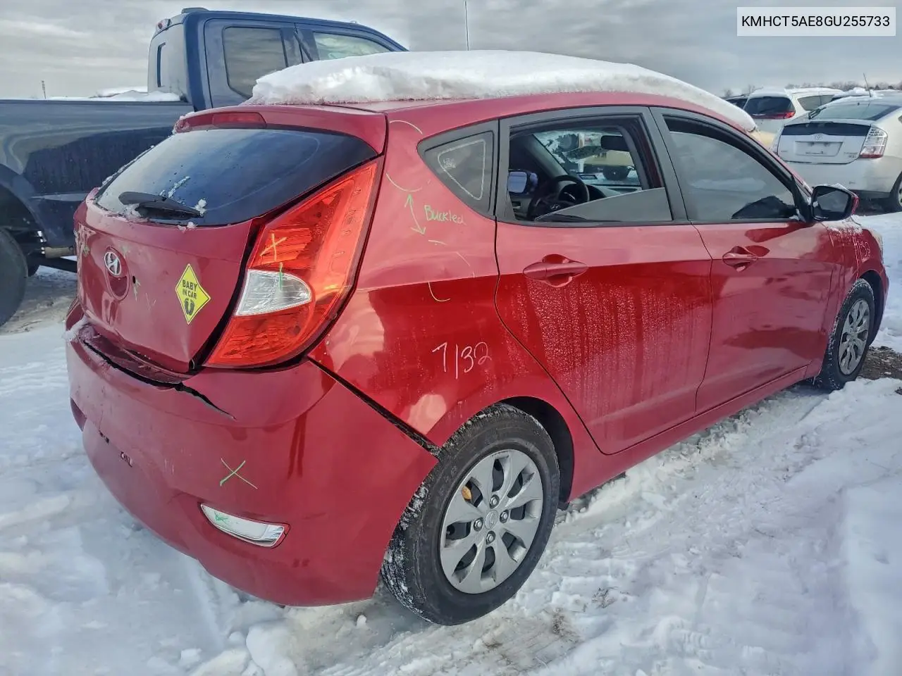 KMHCT5AE8GU255733 2016 Hyundai Accent Se