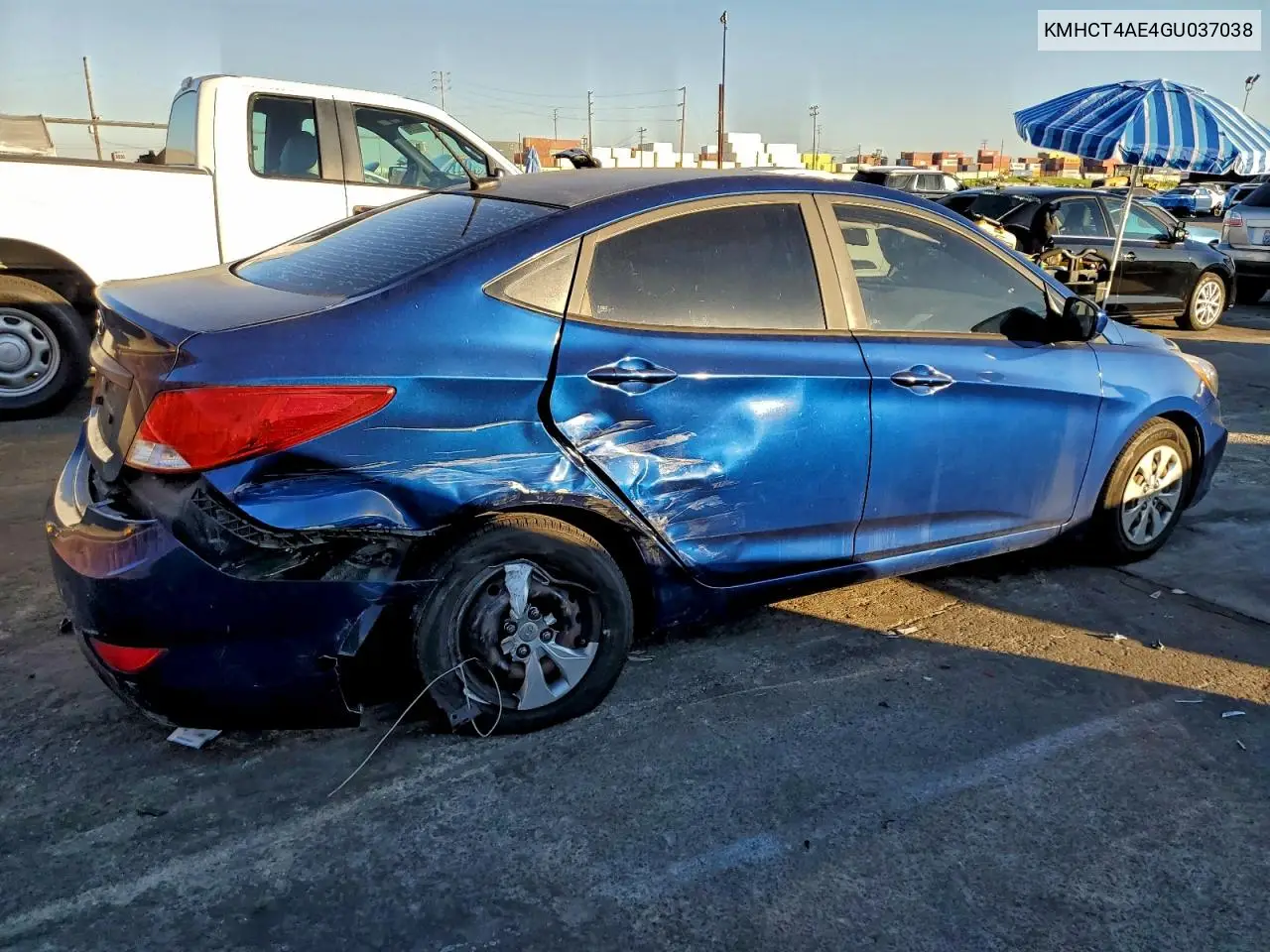 KMHCT4AE4GU037038 2016 Hyundai Accent Se