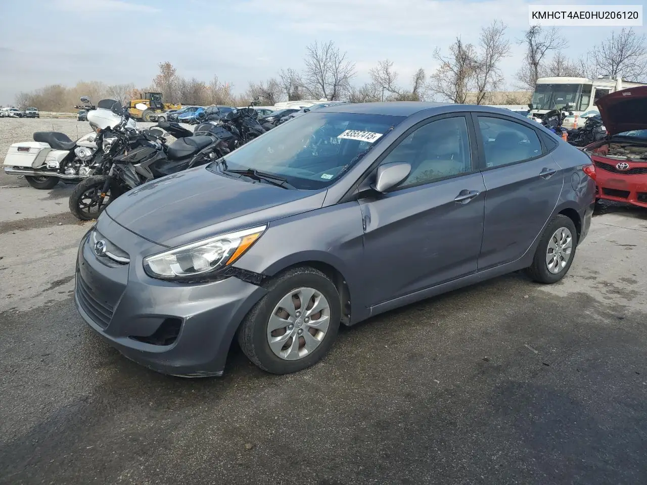 KMHCT4AE0HU206120 2017 Hyundai Accent Se