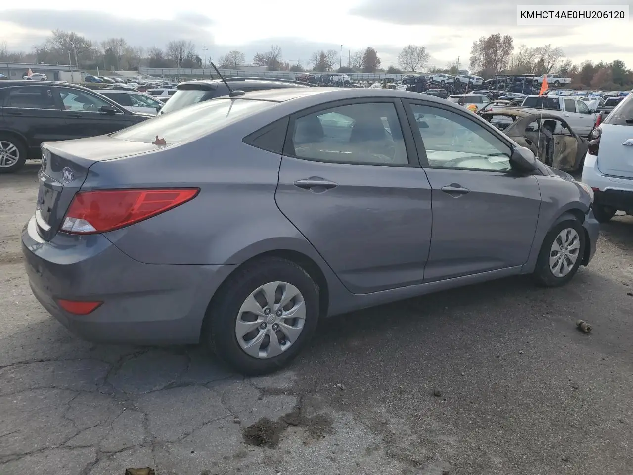 KMHCT4AE0HU206120 2017 Hyundai Accent Se