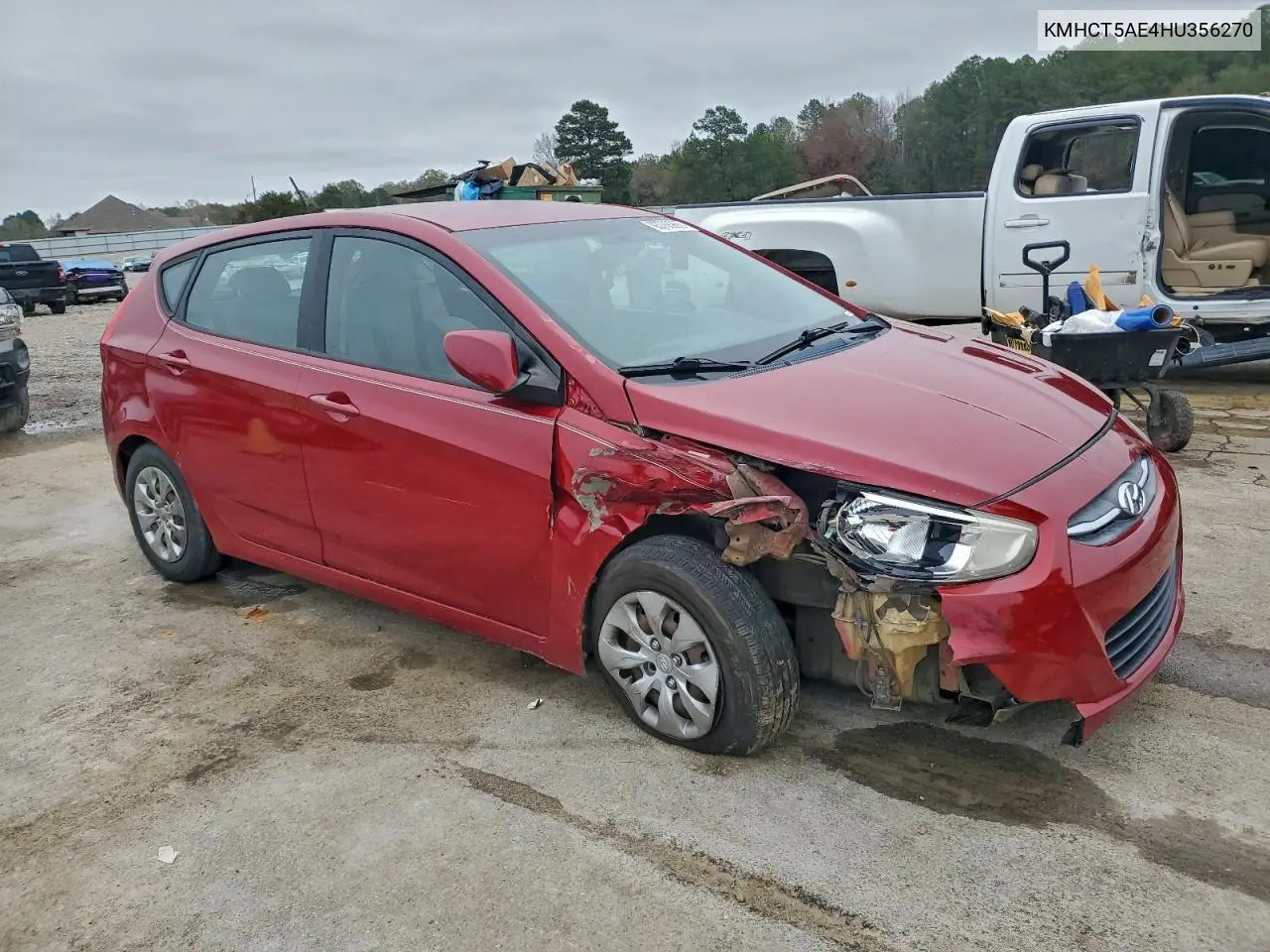 KMHCT5AE4HU356270 2017 Hyundai Accent Se