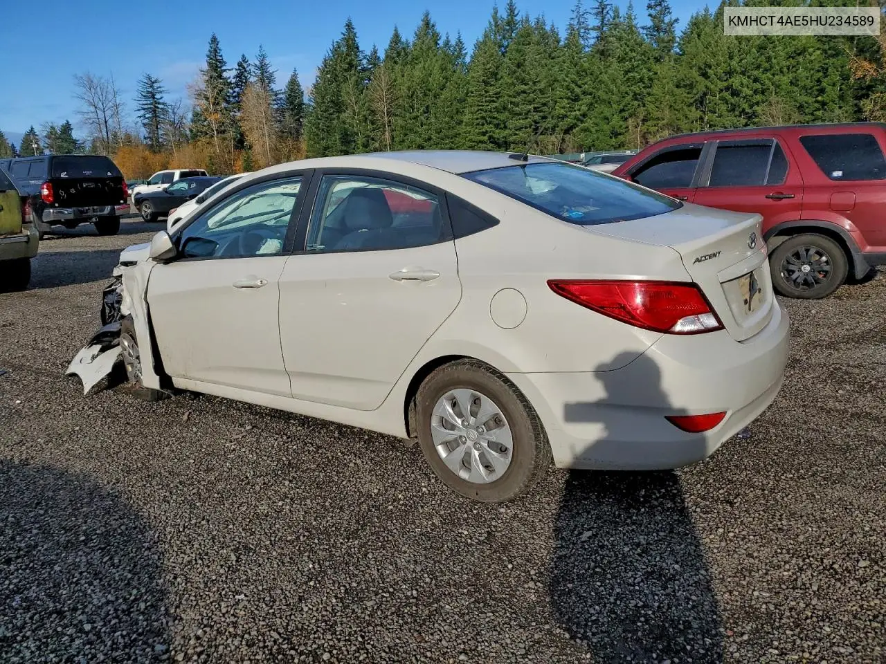 KMHCT4AE5HU234589 2017 Hyundai Accent Se