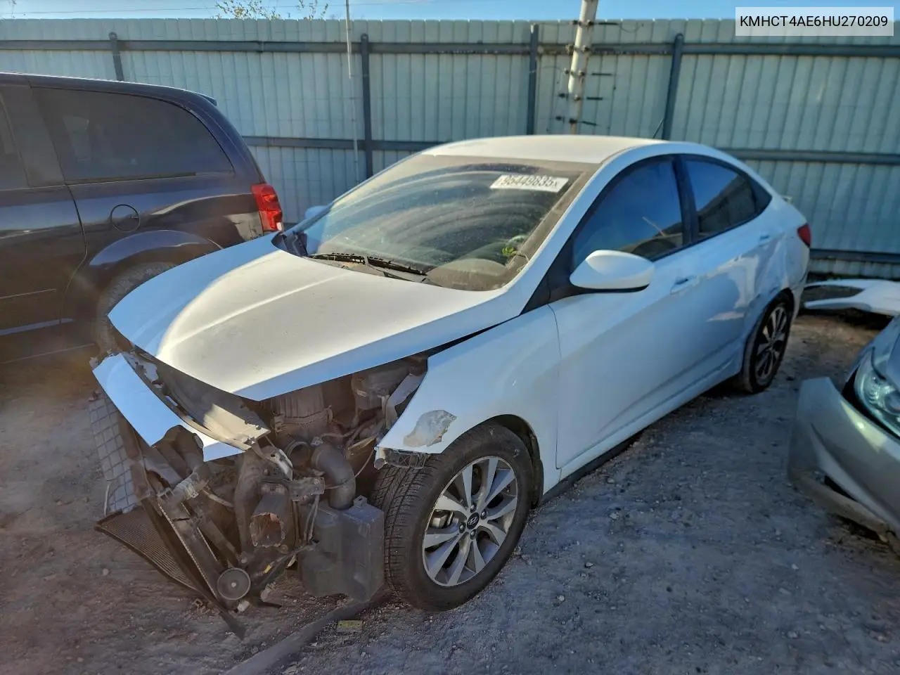 KMHCT4AE6HU270209 2017 Hyundai Accent Se