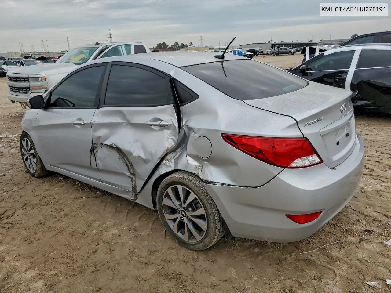 KMHCT4AE4HU278194 2017 Hyundai Accent Se