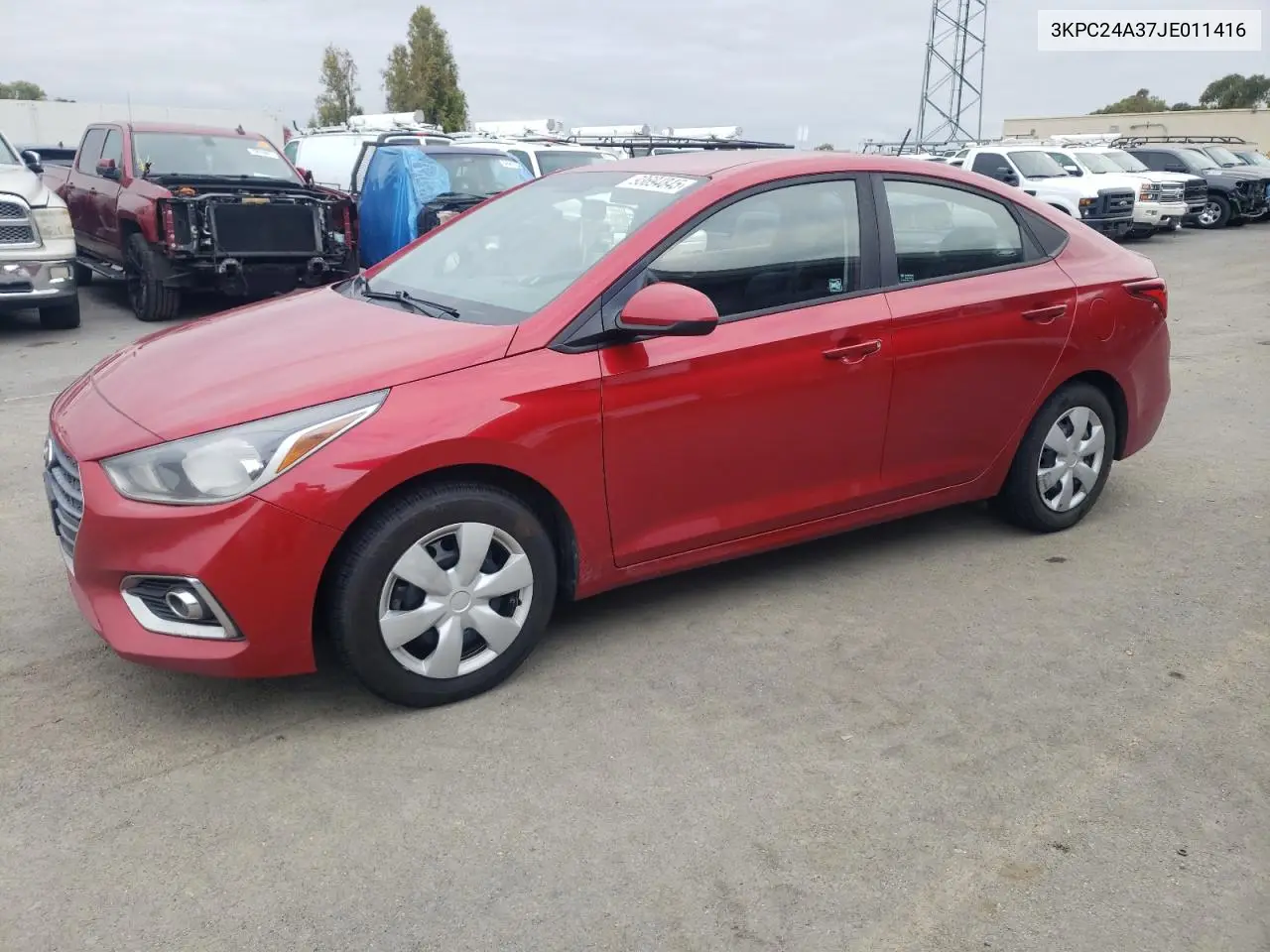 3KPC24A37JE011416 2018 Hyundai Accent Se