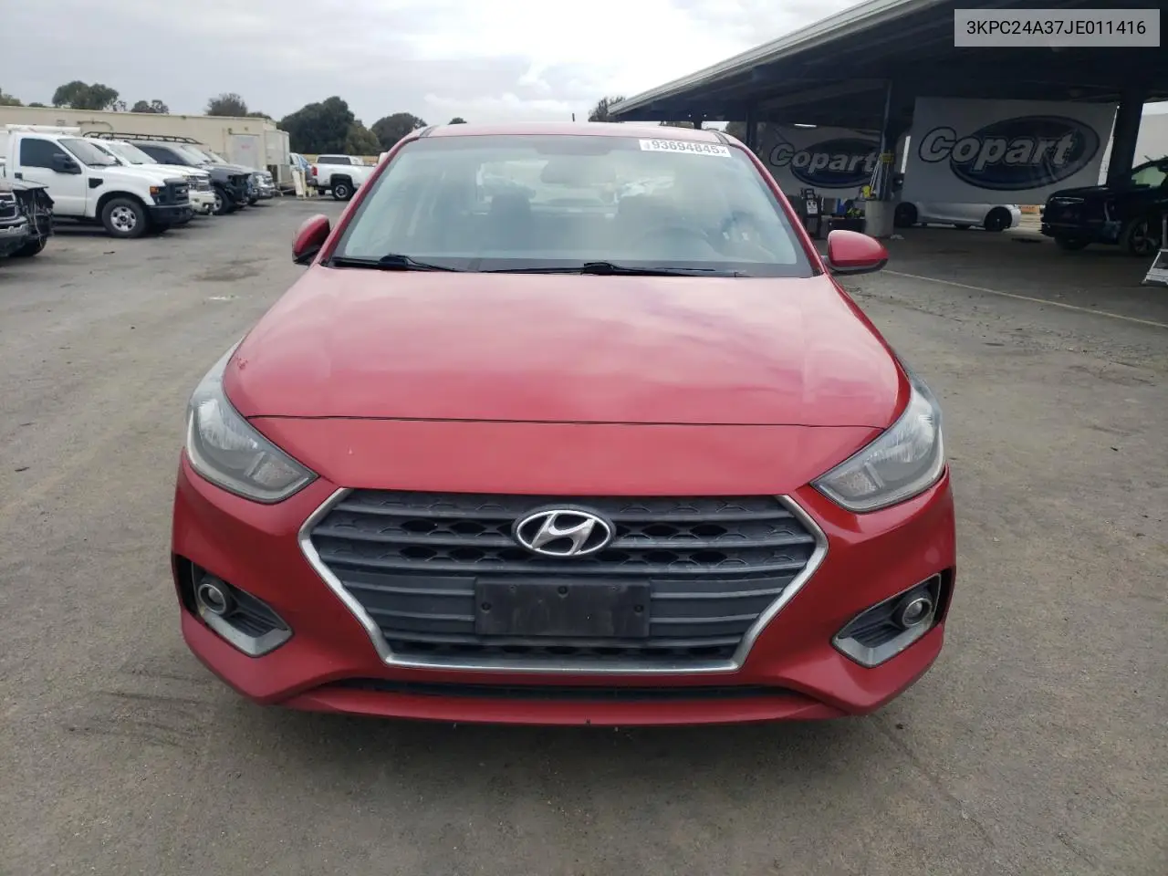3KPC24A37JE011416 2018 Hyundai Accent Se