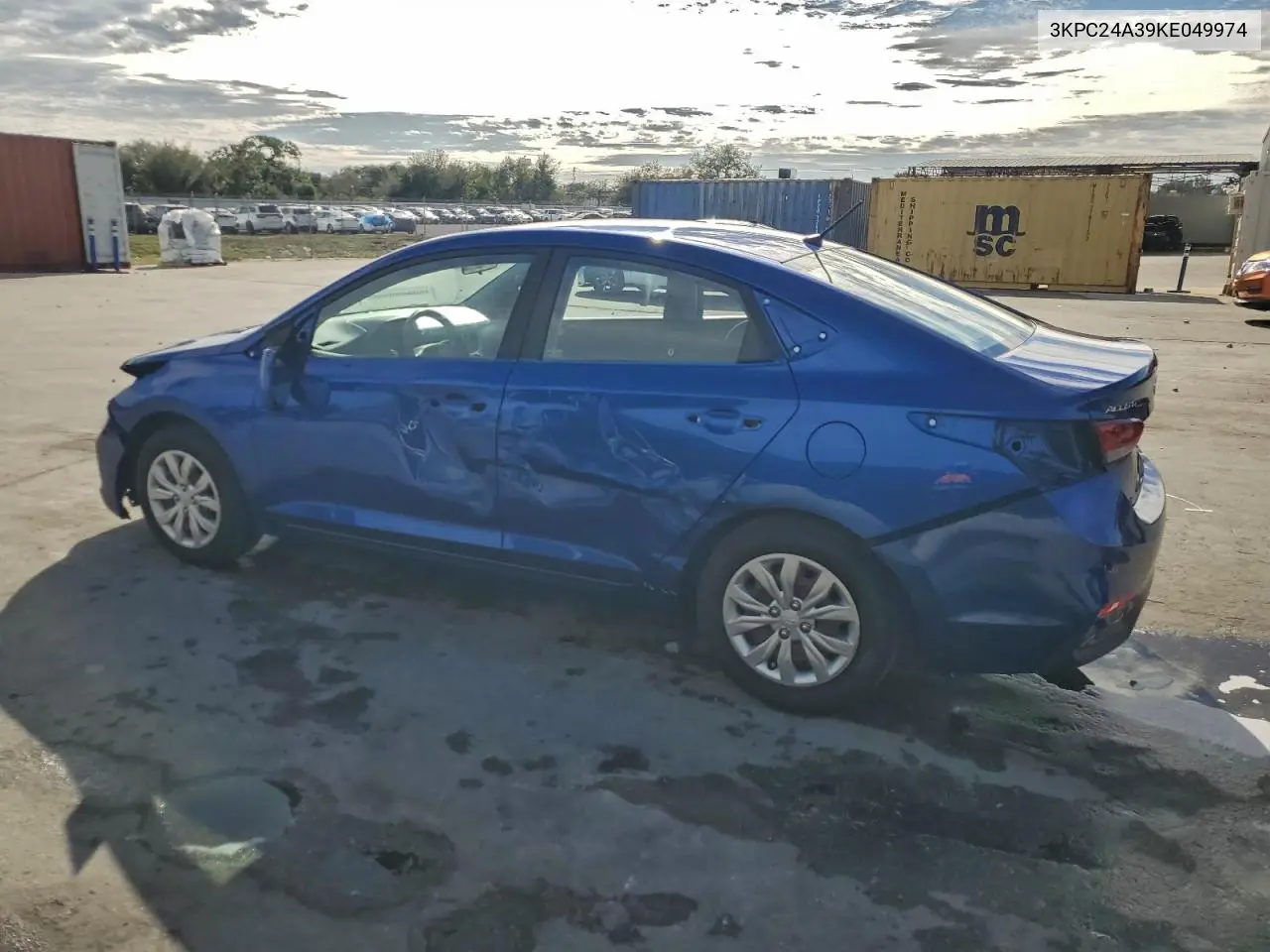 3KPC24A39KE049974 2019 Hyundai Accent Se