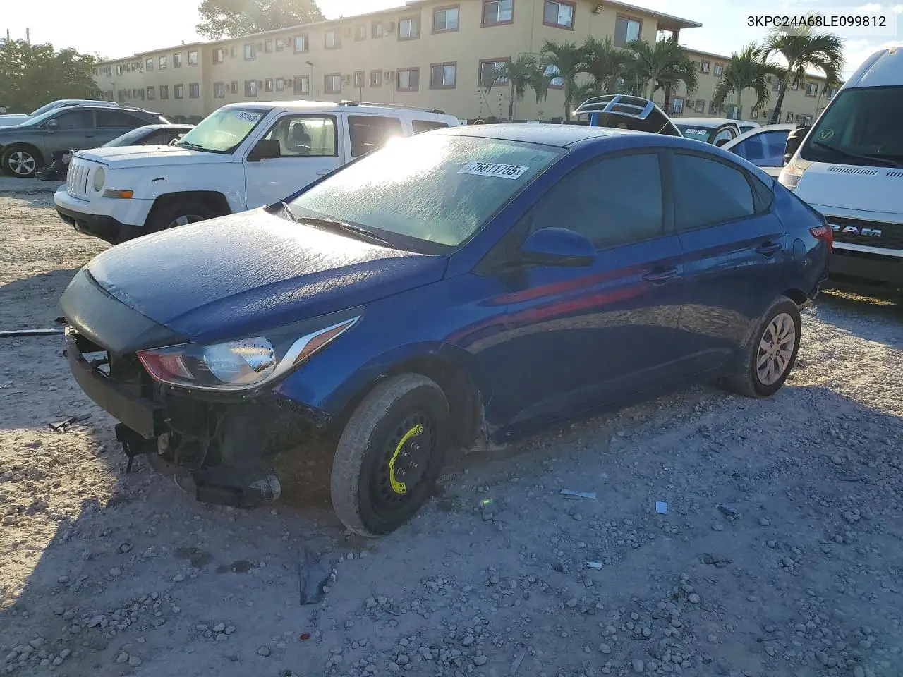3KPC24A68LE099812 2020 Hyundai Accent Se