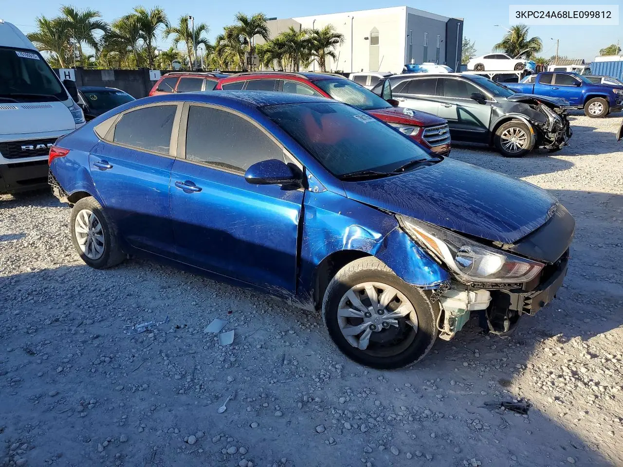 3KPC24A68LE099812 2020 Hyundai Accent Se
