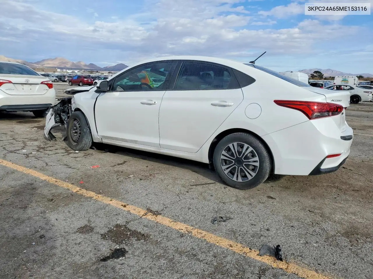 3KPC24A65ME153116 2021 Hyundai Accent Se
