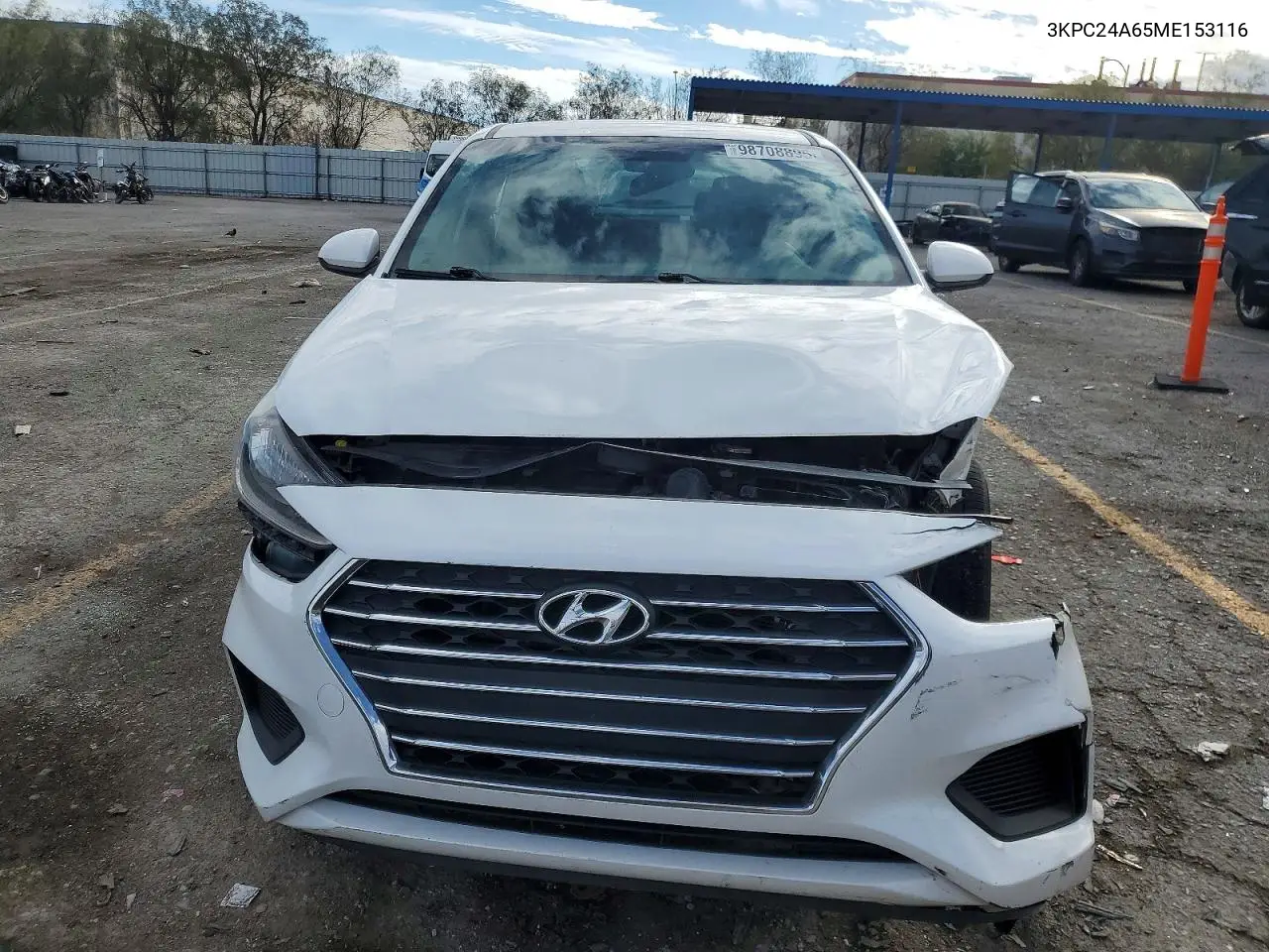 3KPC24A65ME153116 2021 Hyundai Accent Se