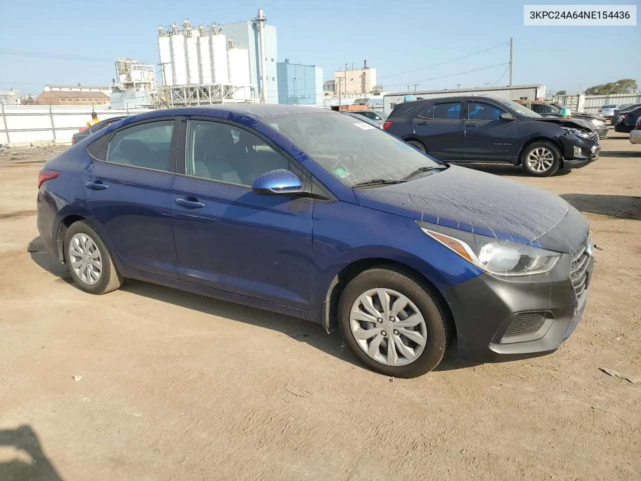 3KPC24A64NE154436 2022 Hyundai Accent Se