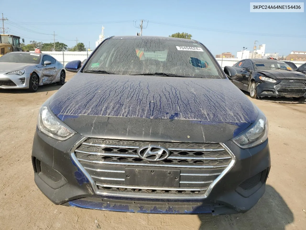 3KPC24A64NE154436 2022 Hyundai Accent Se