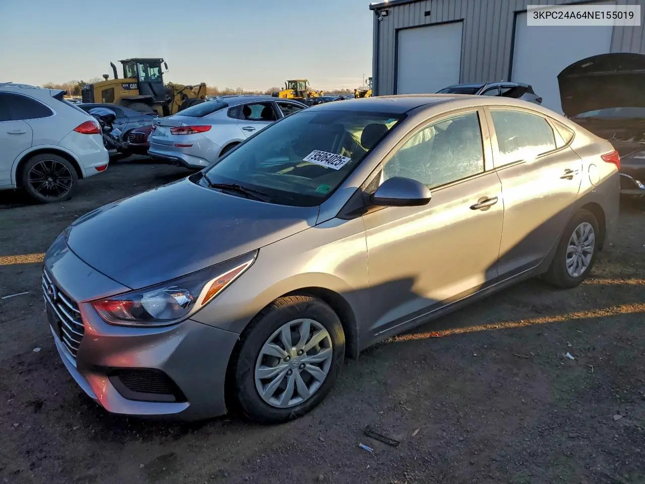 3KPC24A64NE155019 2022 Hyundai Accent Se