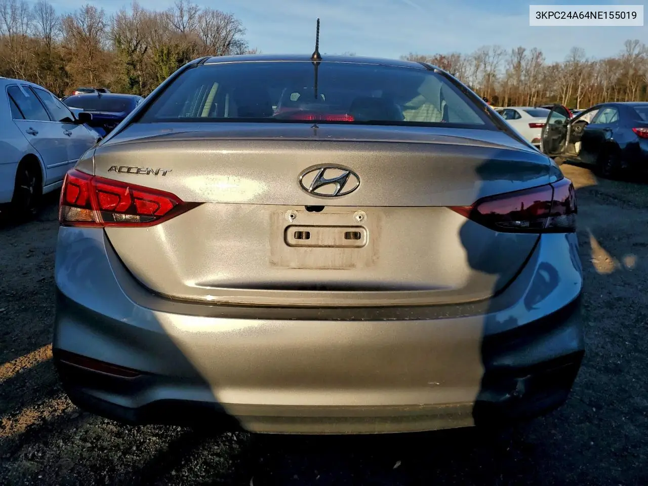 3KPC24A64NE155019 2022 Hyundai Accent Se