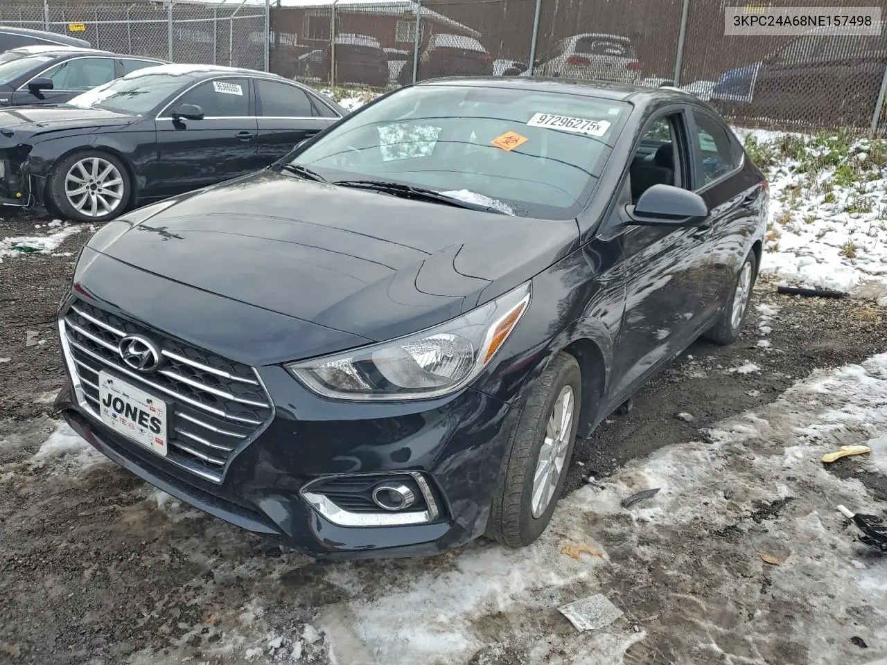3KPC24A68NE157498 2022 Hyundai Accent Se