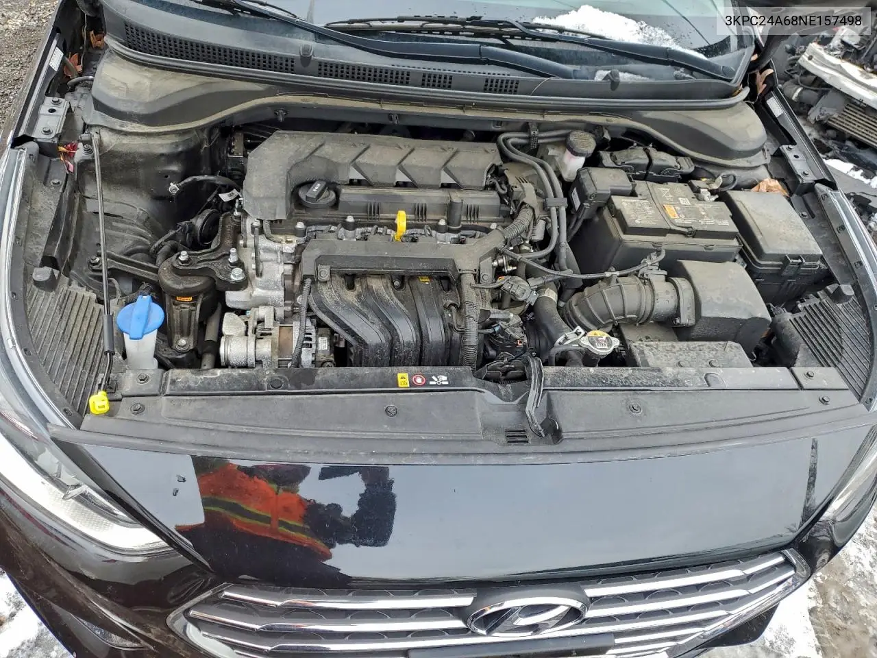 3KPC24A68NE157498 2022 Hyundai Accent Se