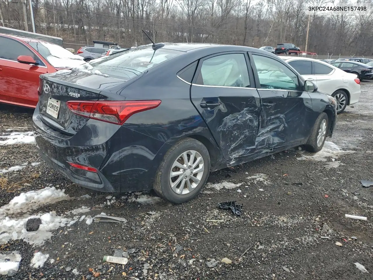 3KPC24A68NE157498 2022 Hyundai Accent Se