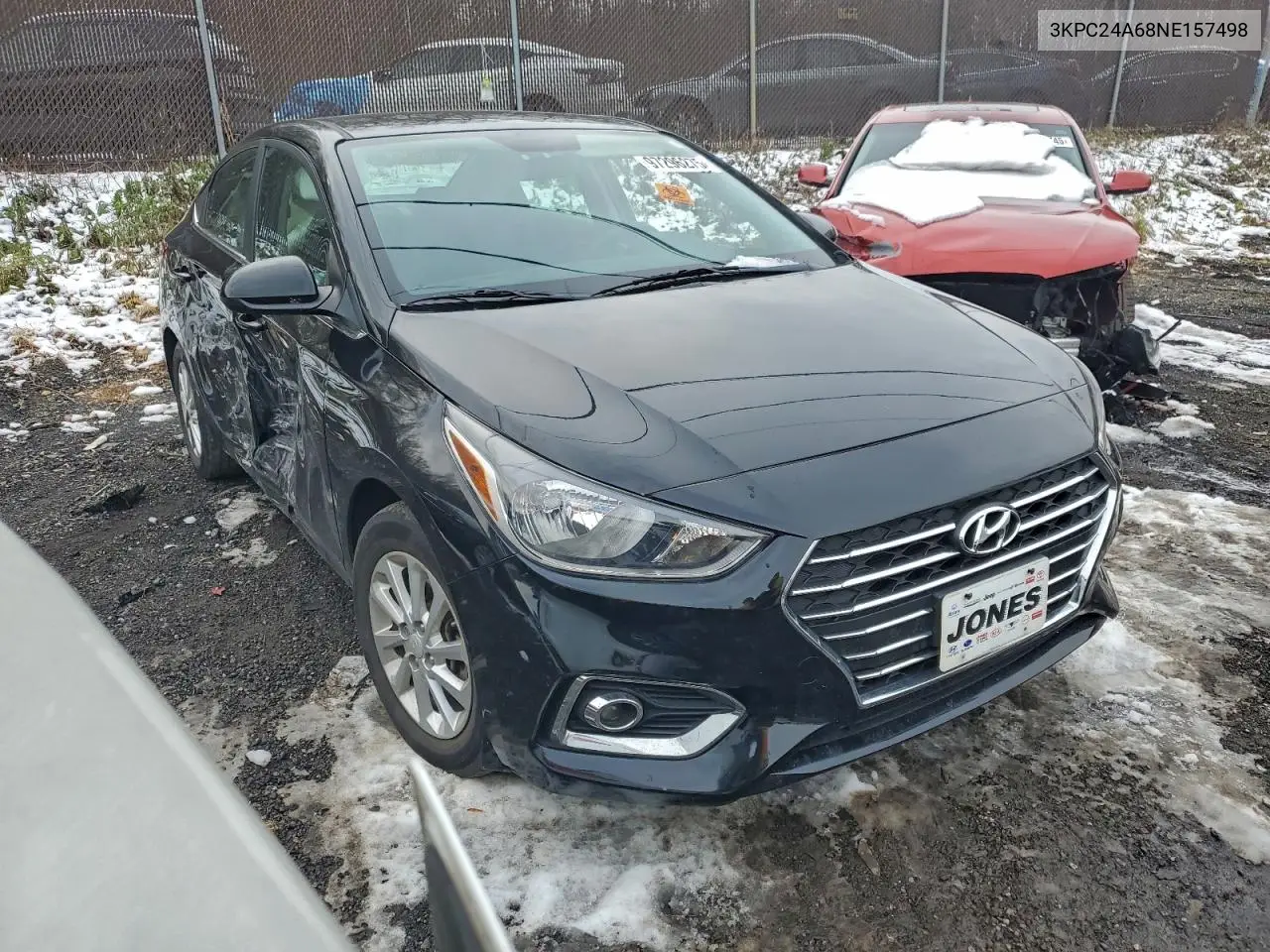 3KPC24A68NE157498 2022 Hyundai Accent Se
