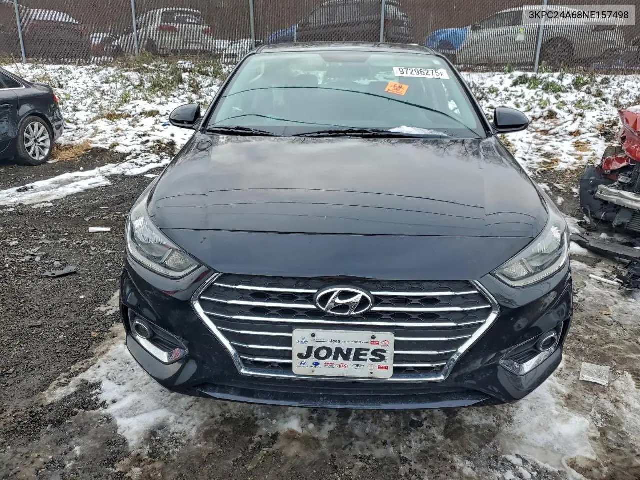 3KPC24A68NE157498 2022 Hyundai Accent Se