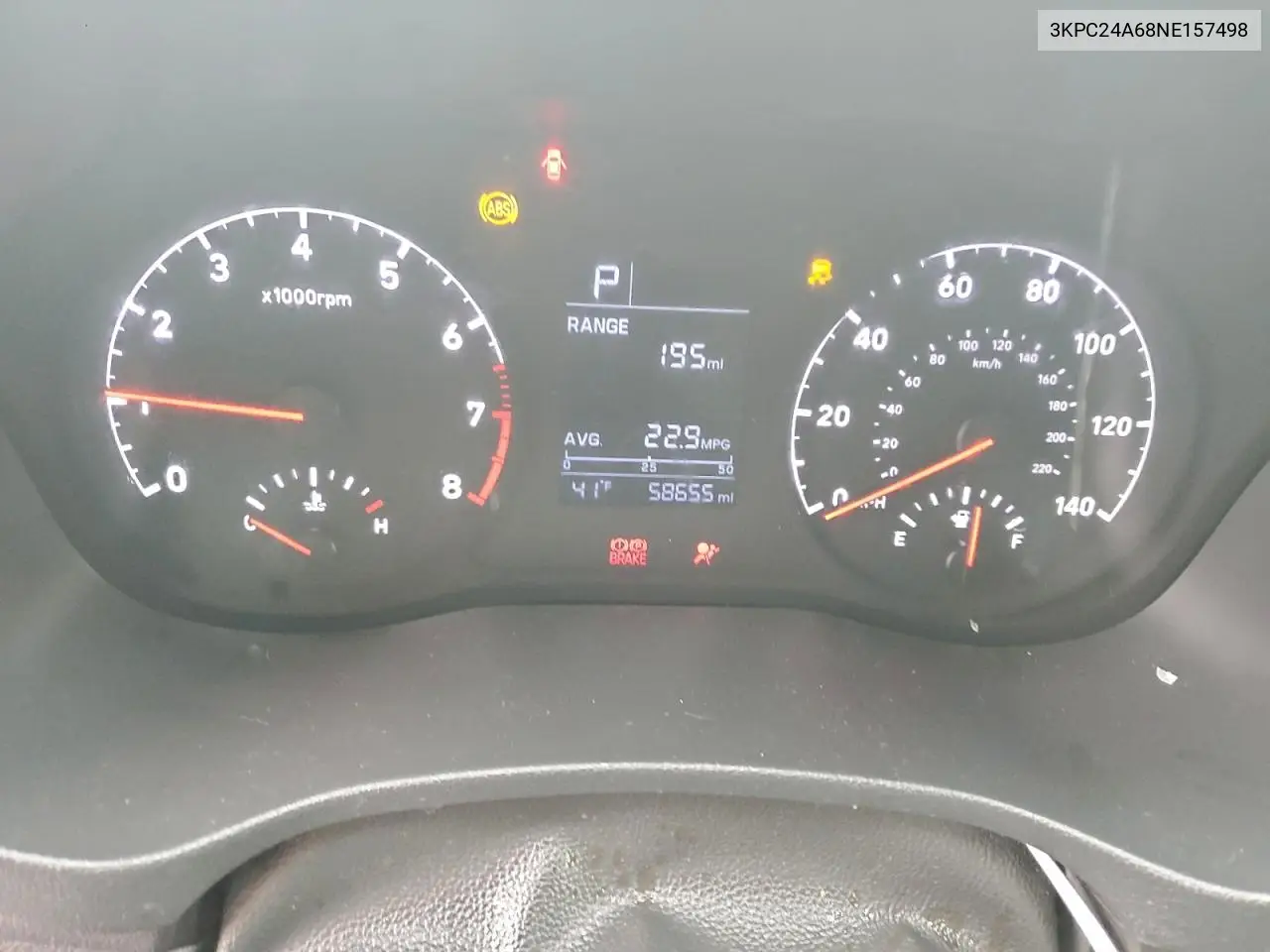 3KPC24A68NE157498 2022 Hyundai Accent Se