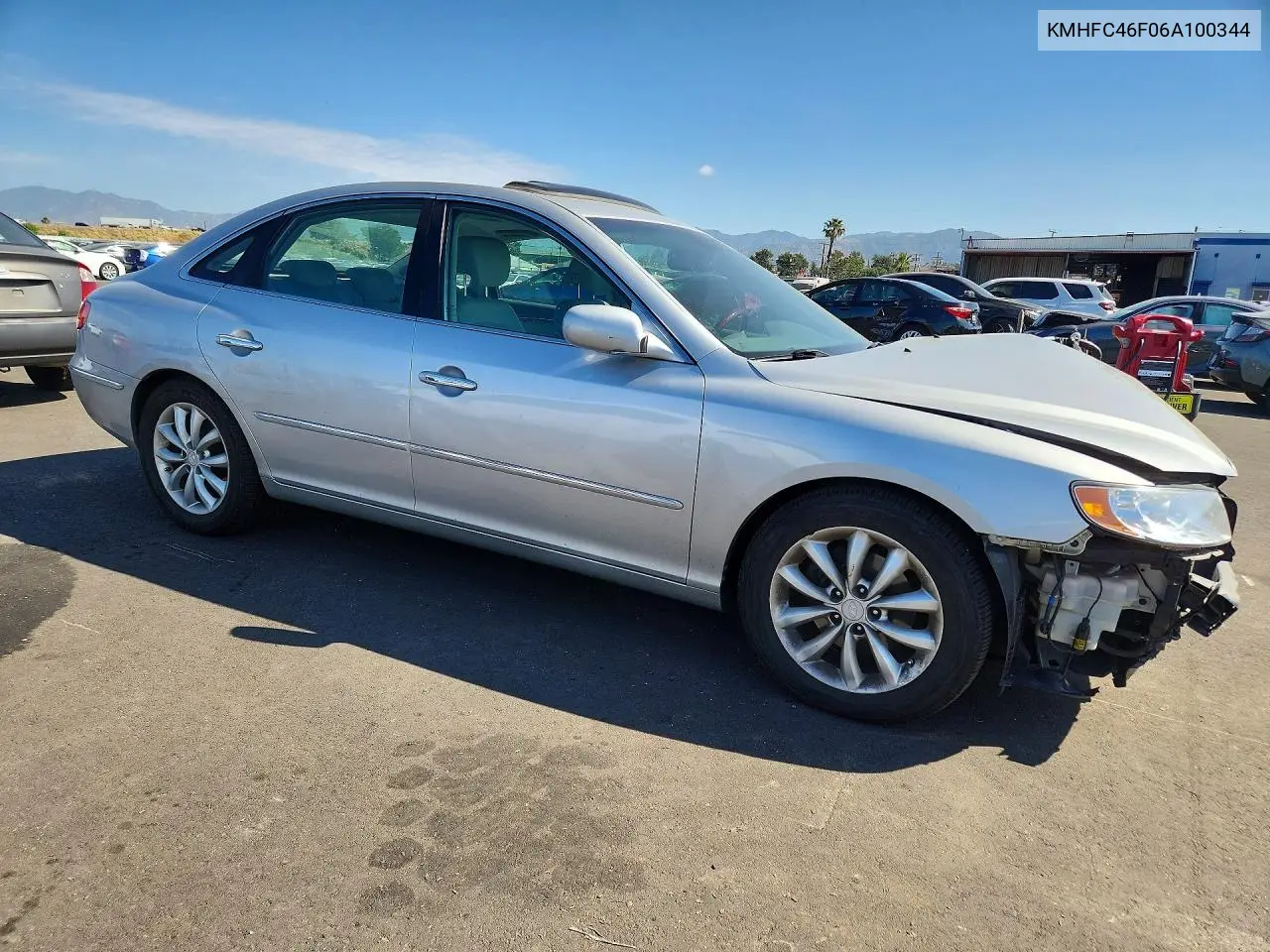 2006 Hyundai Azera Se VIN: KMHFC46F06A100344 Lot: 50998386