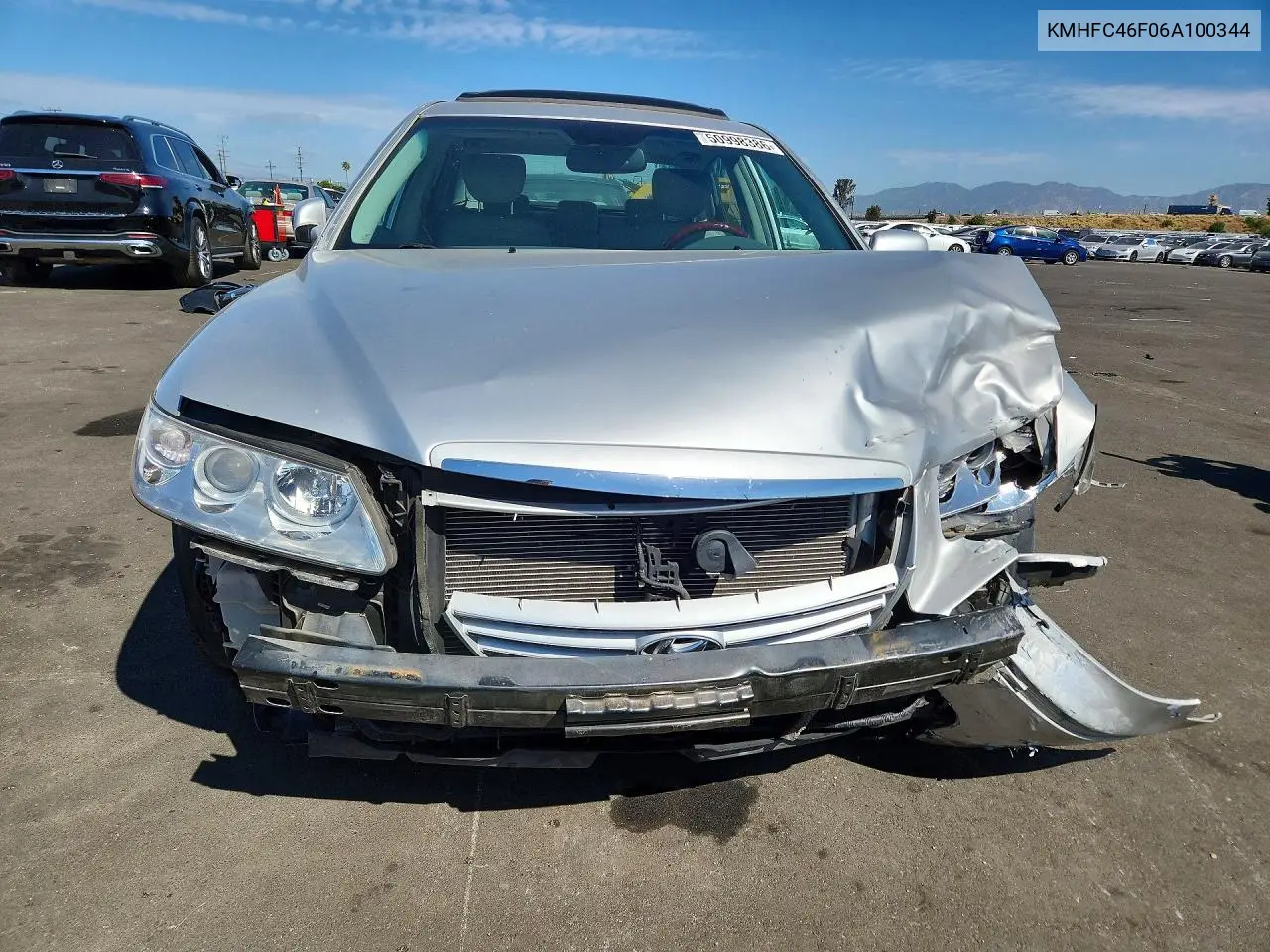 2006 Hyundai Azera Se VIN: KMHFC46F06A100344 Lot: 50998386