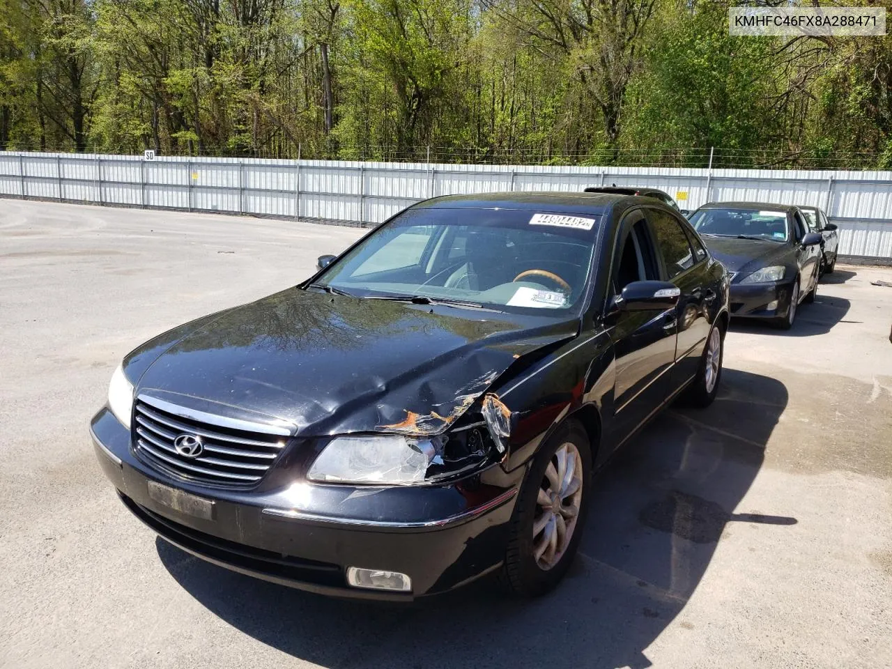 2008 Hyundai Azera Se VIN: KMHFC46FX8A288471 Lot: 44904482