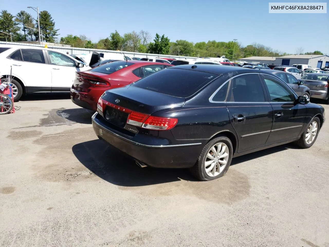 2008 Hyundai Azera Se VIN: KMHFC46FX8A288471 Lot: 44904482