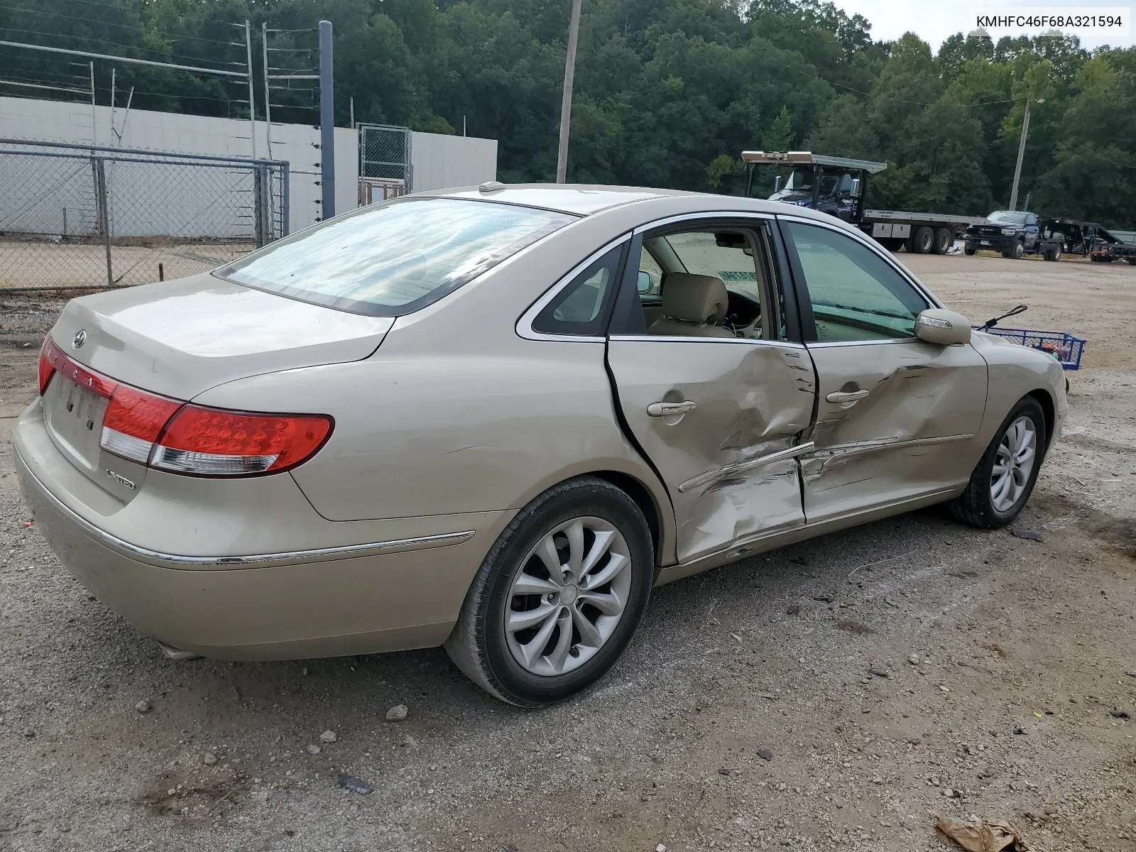 KMHFC46F68A321594 2008 Hyundai Azera Se