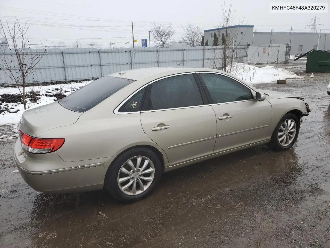 KMHFC46F48A320279 2008 Hyundai Azera Se
