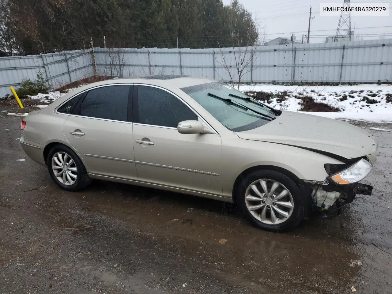 KMHFC46F48A320279 2008 Hyundai Azera Se
