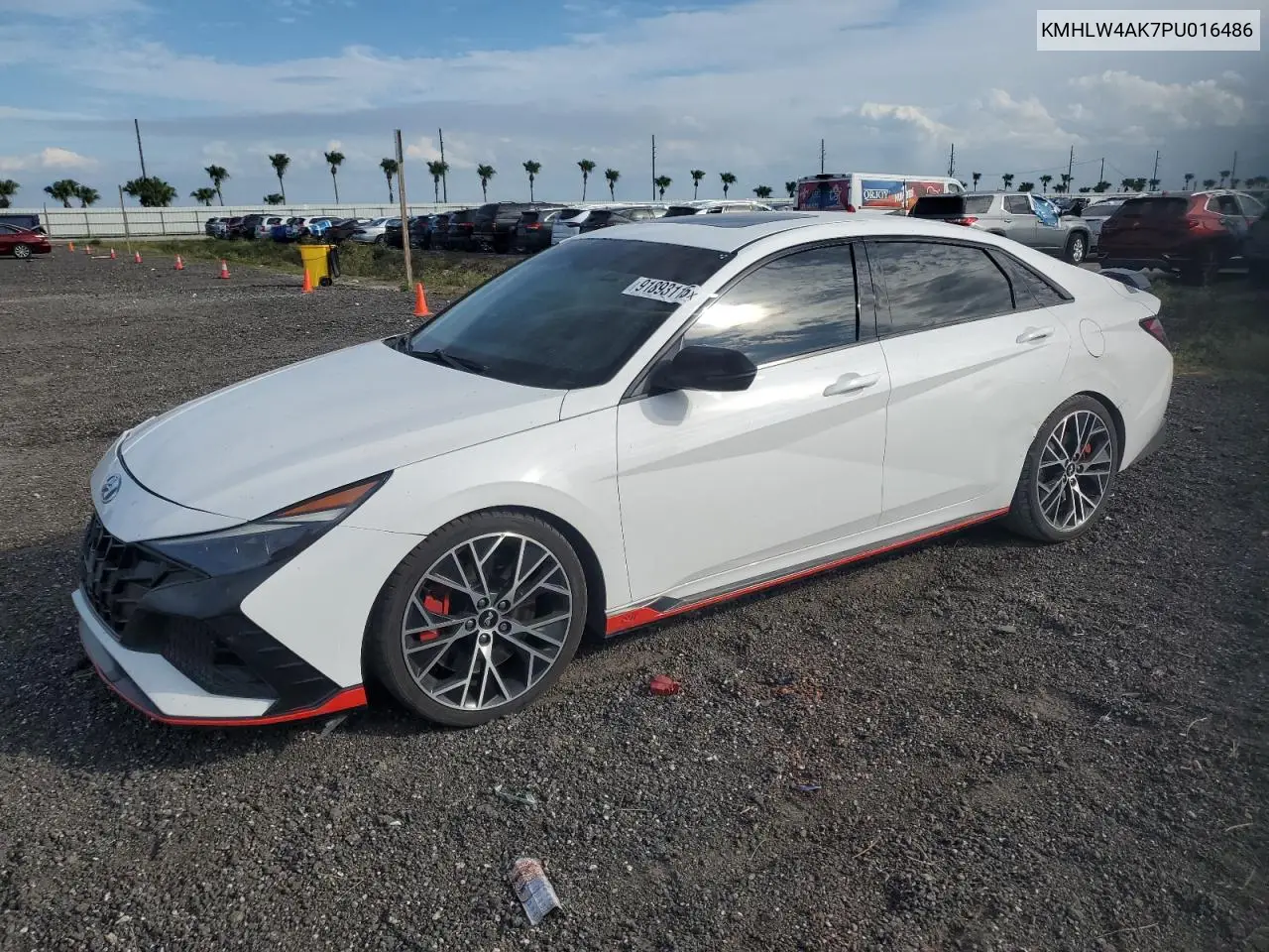KMHLW4AK7PU016486 2023 Hyundai Elantra N