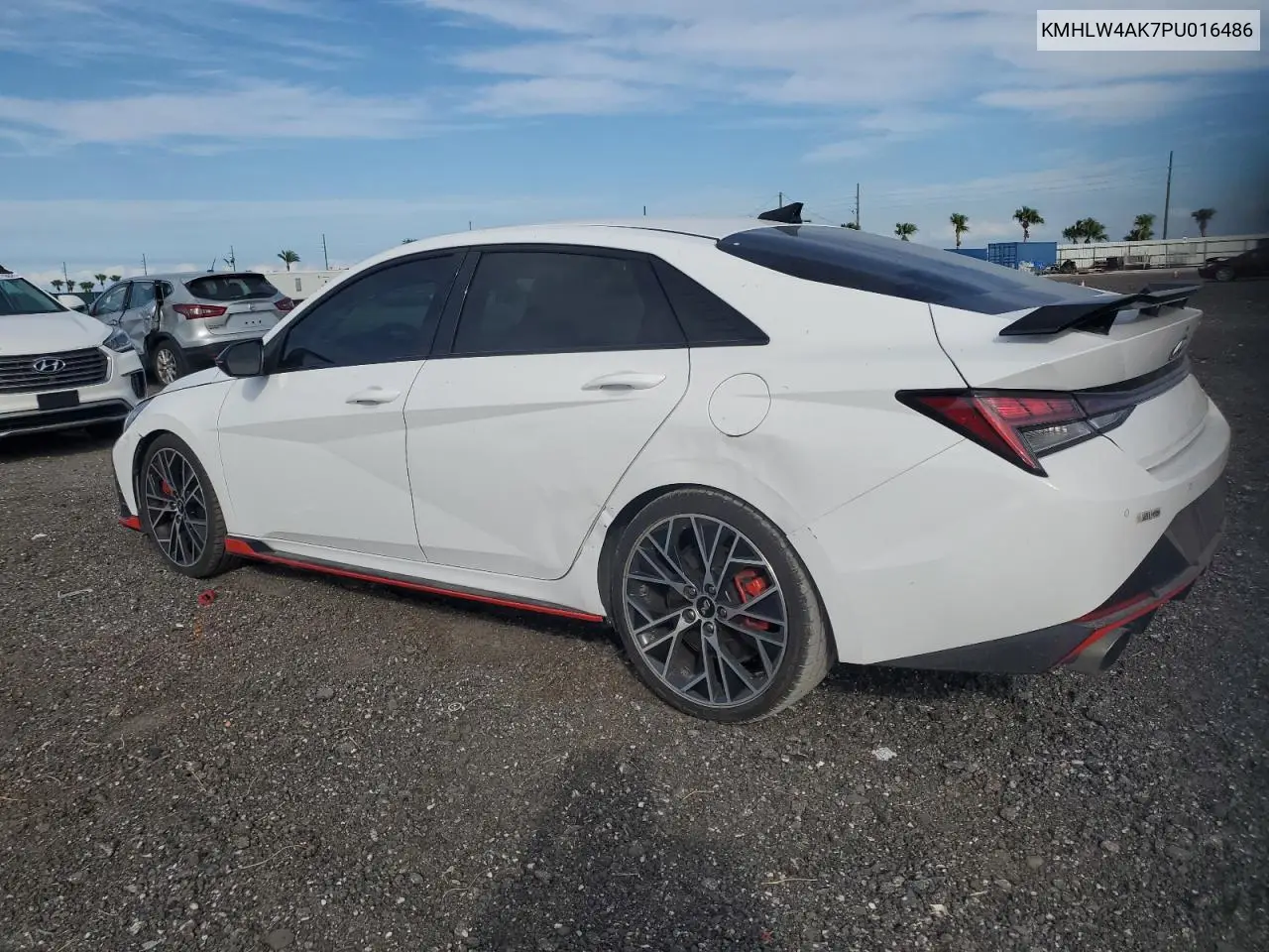 KMHLW4AK7PU016486 2023 Hyundai Elantra N