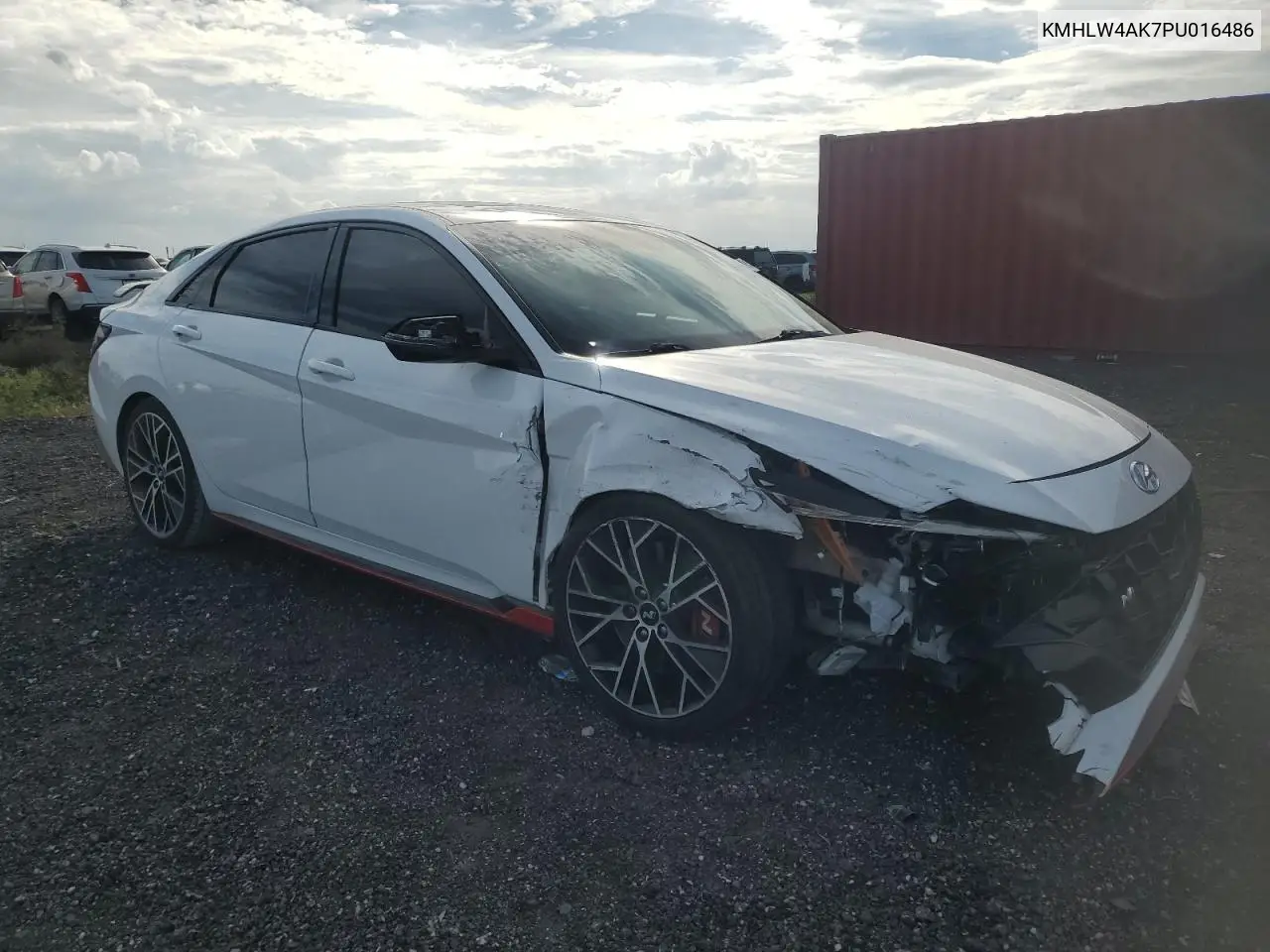 KMHLW4AK7PU016486 2023 Hyundai Elantra N