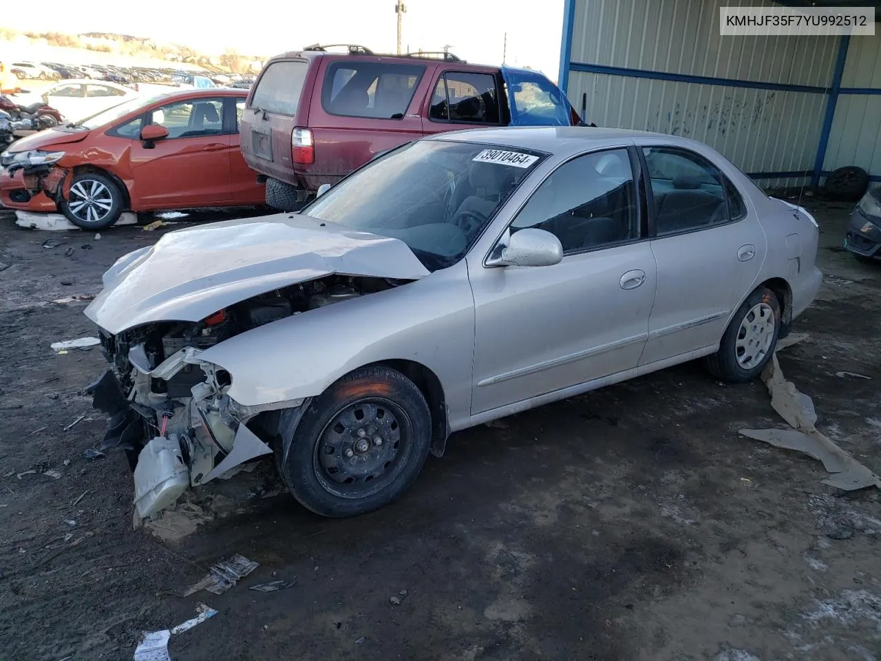 KMHJF35F7YU992512 2000 Hyundai Elantra Gls