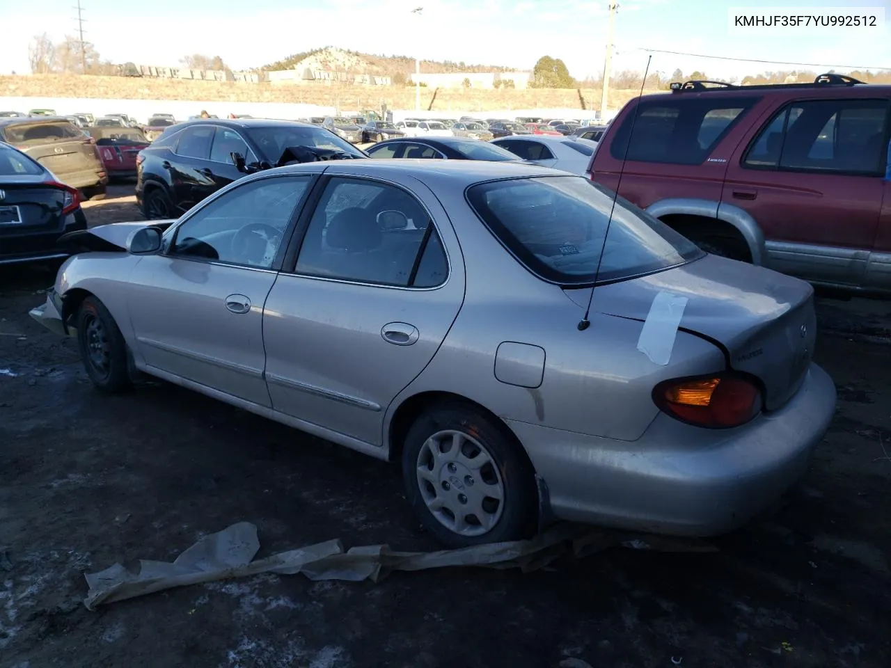 KMHJF35F7YU992512 2000 Hyundai Elantra Gls