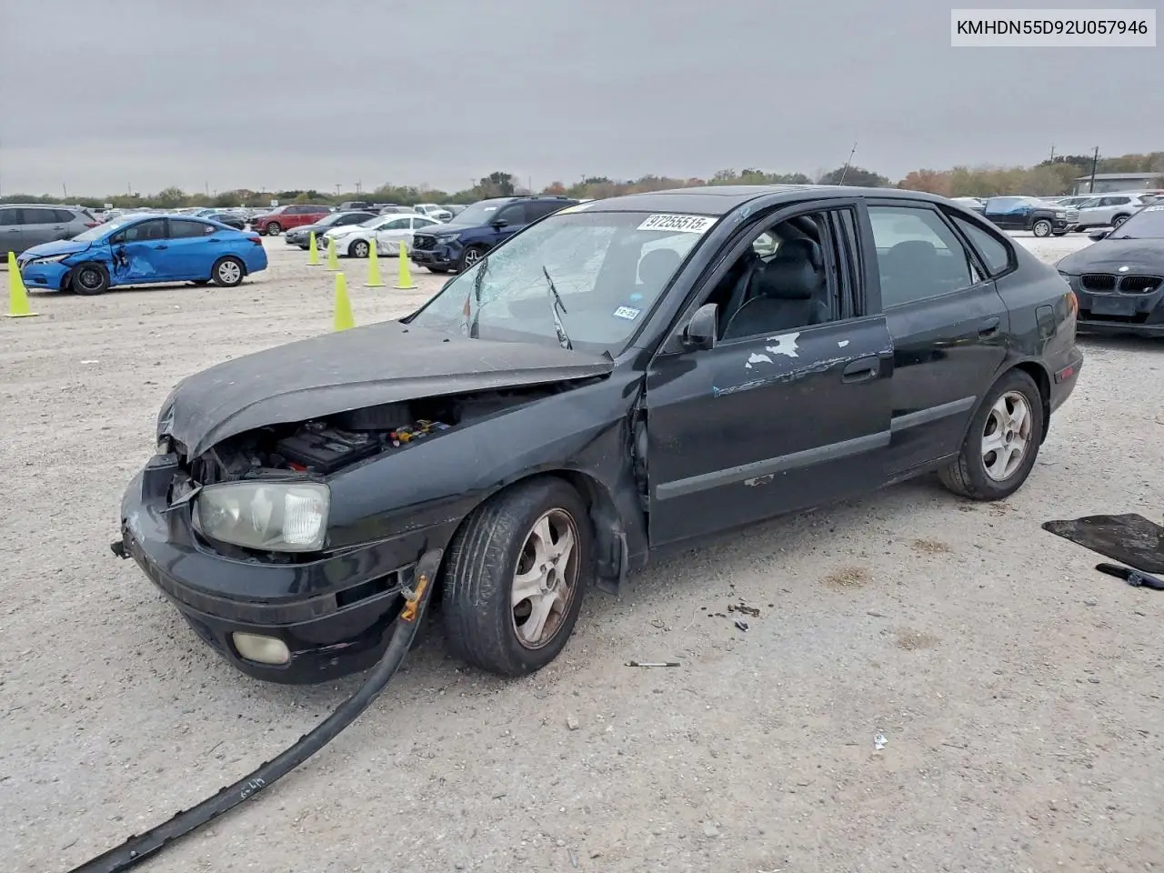 KMHDN55D92U057946 2002 Hyundai Elantra Gls