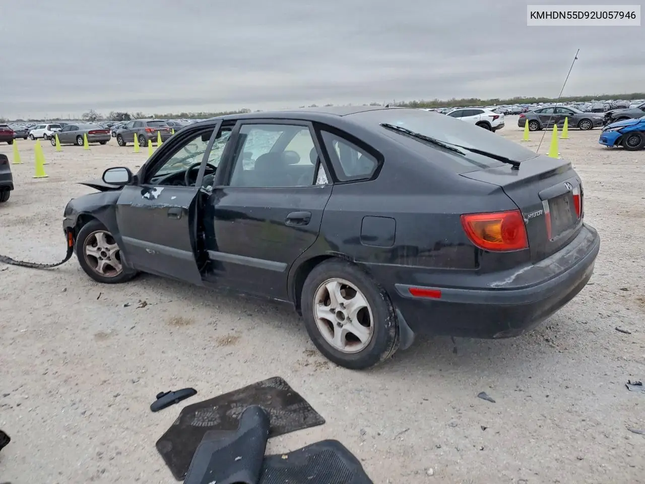 KMHDN55D92U057946 2002 Hyundai Elantra Gls