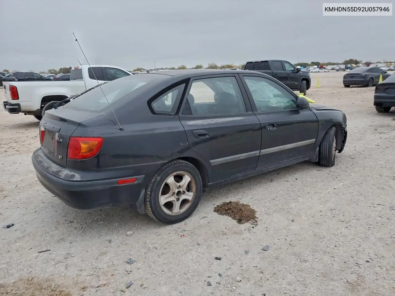 KMHDN55D92U057946 2002 Hyundai Elantra Gls