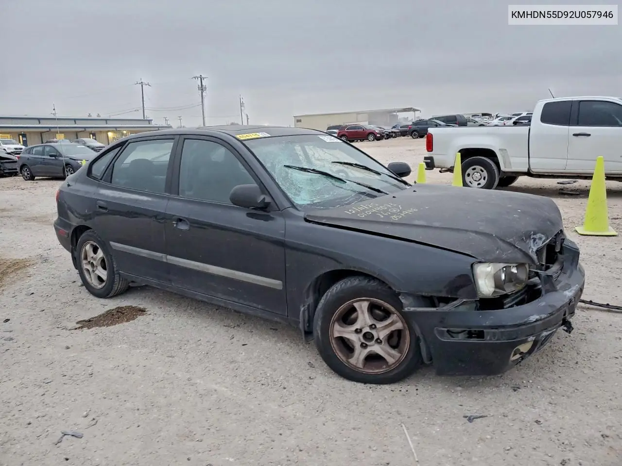 KMHDN55D92U057946 2002 Hyundai Elantra Gls